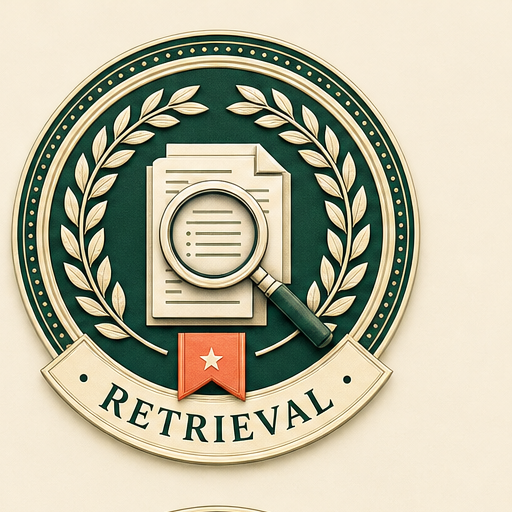 Retrieval certification badge